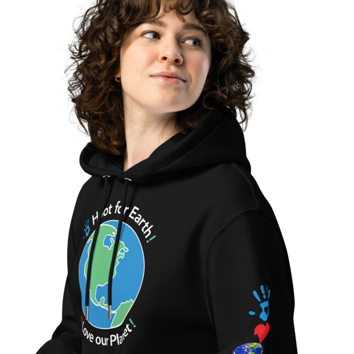 Hoot for Earth unisex Eco-Hoodie black